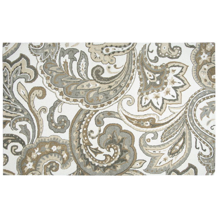 Allerton Handmade Tufted Wool Beige/Grey Rug