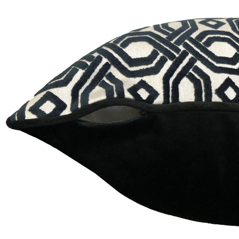 Lumbar Pillow Cover & Insert, Black