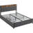 Queen Upholstered Bed Frame with Storage Headboard, Drawers & USB Charging-1647071280