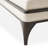 Paris Chic Armless Chaise - Cremini/Espresso