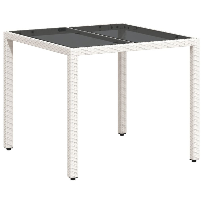 Ajara Square Outdoor Dining Table , 90cm cm W 90cm cm D, White