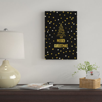 «Merry Christmas», art textuel sur toile