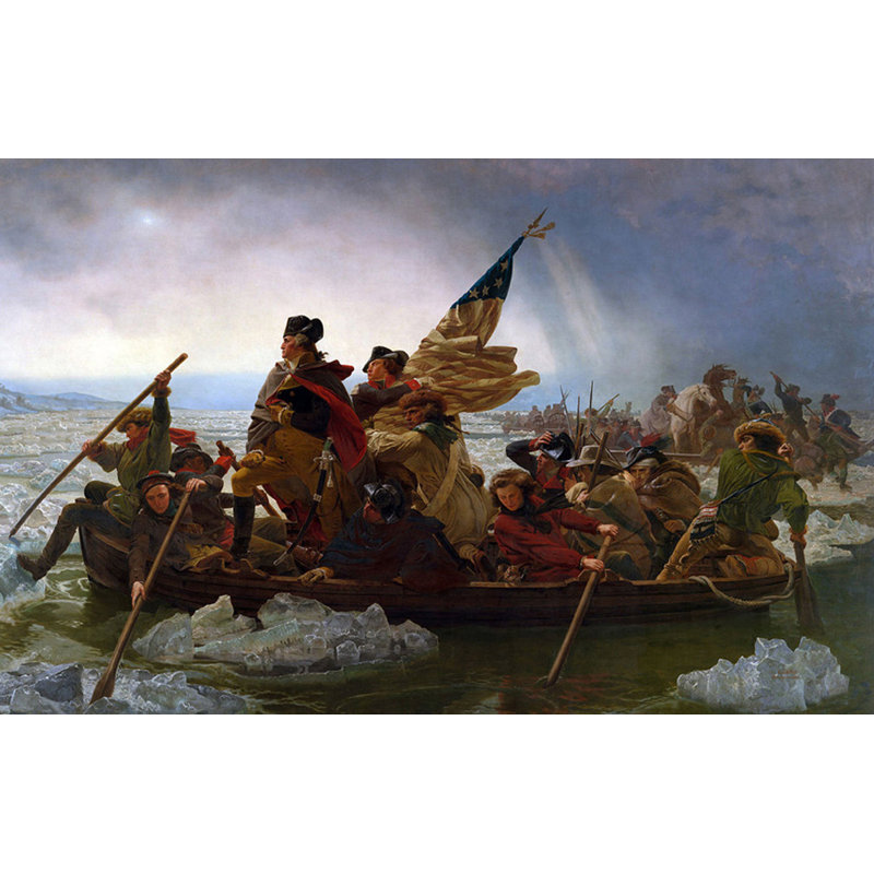 Washington Crossing the Delaware, 1851, H 15 po x l 24 po