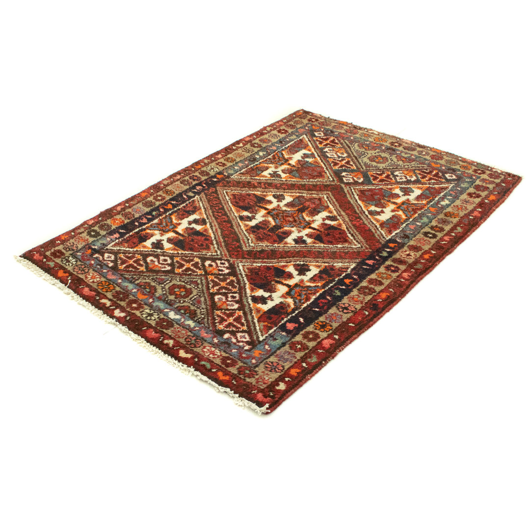 Hand Knotted Wool Red Indoor/Outdoor Rug