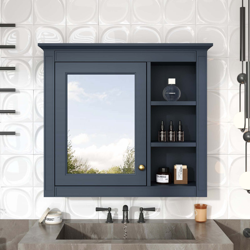 Wall Mounted Bathroom Storage Cabinet, White