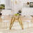 70.9-Inch Rectangular Glass Dining Table, Suitable For 1-8 People, Modern Style Home Kitchen Dining Table, Equipped With Sturdy Metal Table Legs,Suitable For Dining Room,Living Rooms, Offices-128396948