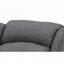 Chaise berçante en tissu gris