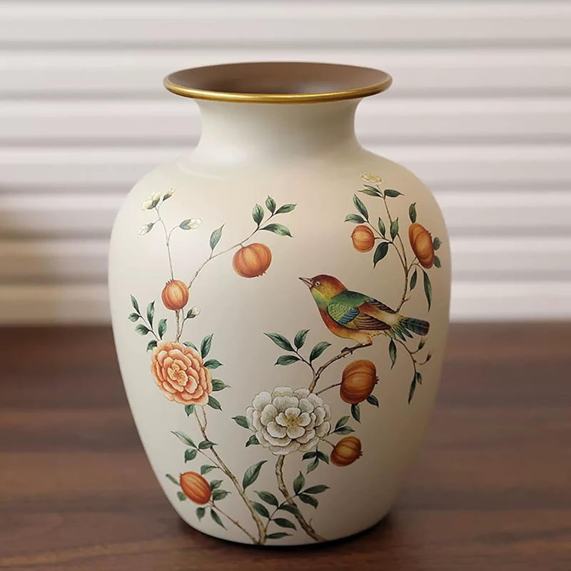 Vase à fleurs en céramique rétro