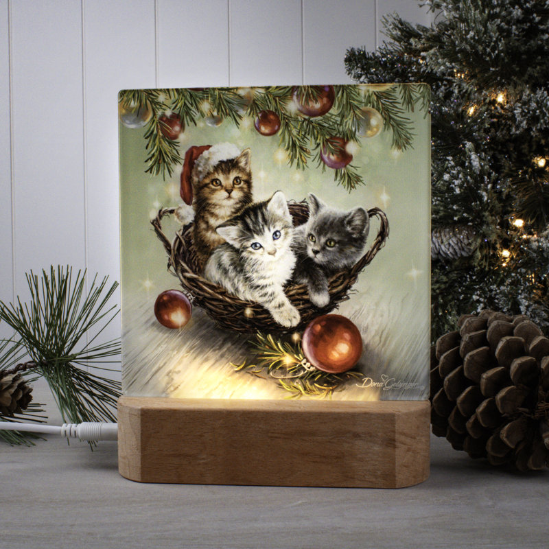 Veilleuse de Noël pour chatons