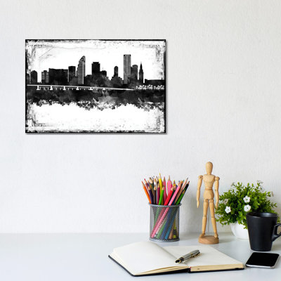 Miami Skylines - Wrapped Canvas Print