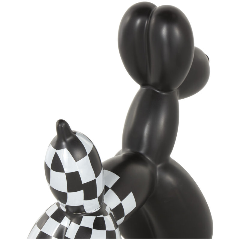 Ensemble de sculpture Micayah, Noir / blanc