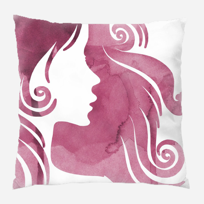  Coussin rose, Microsuède, Intérieur