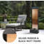 Fontaine d'intérieur 59 "à miroir avec lumière DEL, sons d'eau relaxants, cadre en aluminium - Décoration zen pour la maison, le bureau, le jardin-514124888