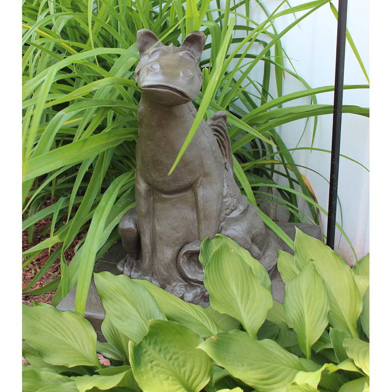 Statue dragon souriant, Bronze