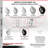 4-Piece Pneumatic Rubber Caster Set