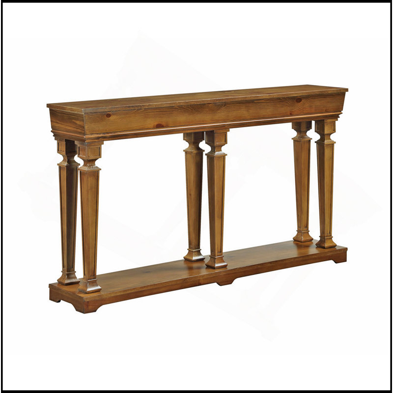 Garrison Oak Finish Console Table