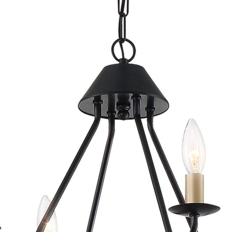 Lustre à niveaux 8 lumières de style bougie Desmond