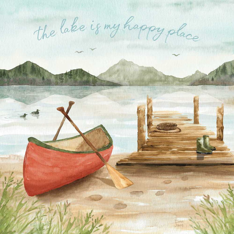 Lake Love III, H 12 po x l 12 po x P 1,25 po