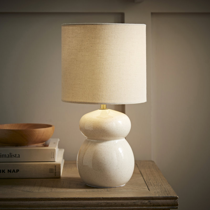 Ceramic Table Lamp, Beige