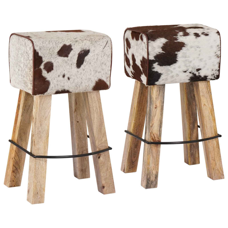 Bar Stool Real Leather Bar Stools Breakfast Kitchen