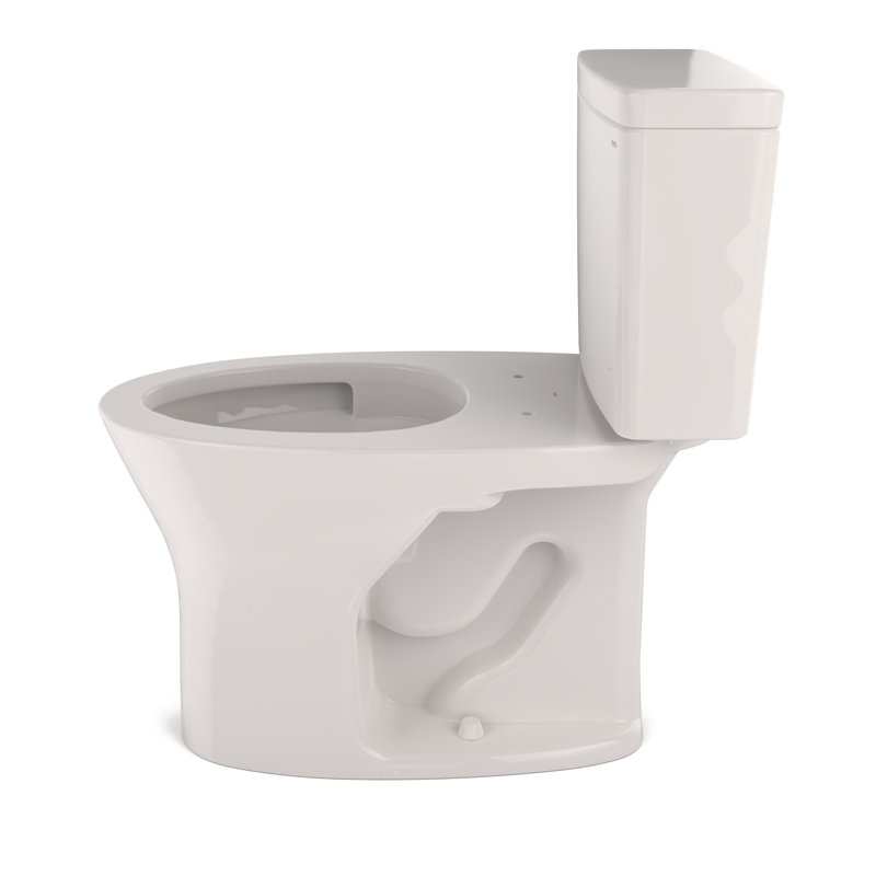 Drake® Dual-Flush Elongated Two-Piece Toilet, Colonial White, 12"