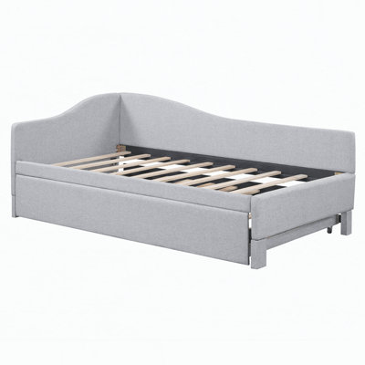 Upholstered L-Shaped Upholstered Daybed With Pop Up Trundle