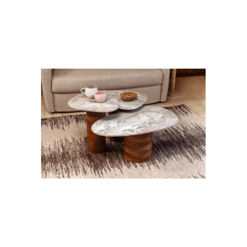 End Table Marble Top End Table Set