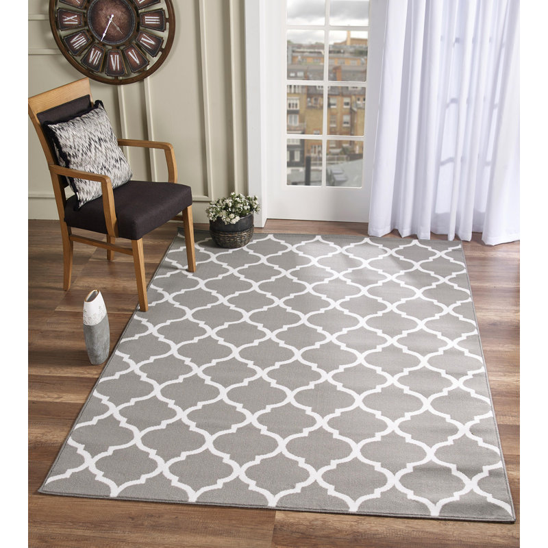 Tapis intérieur / extérieur gris Bahama, Rectangle 5 pi 3 po x 7 pi 7 po