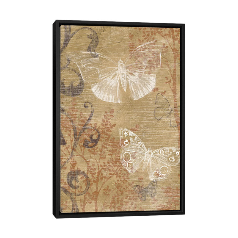 « i », reproduction d’impression sur toile tendue Butterfly Forest, H 26 po x l 18 po x P 1,5 po, Pas de tapis