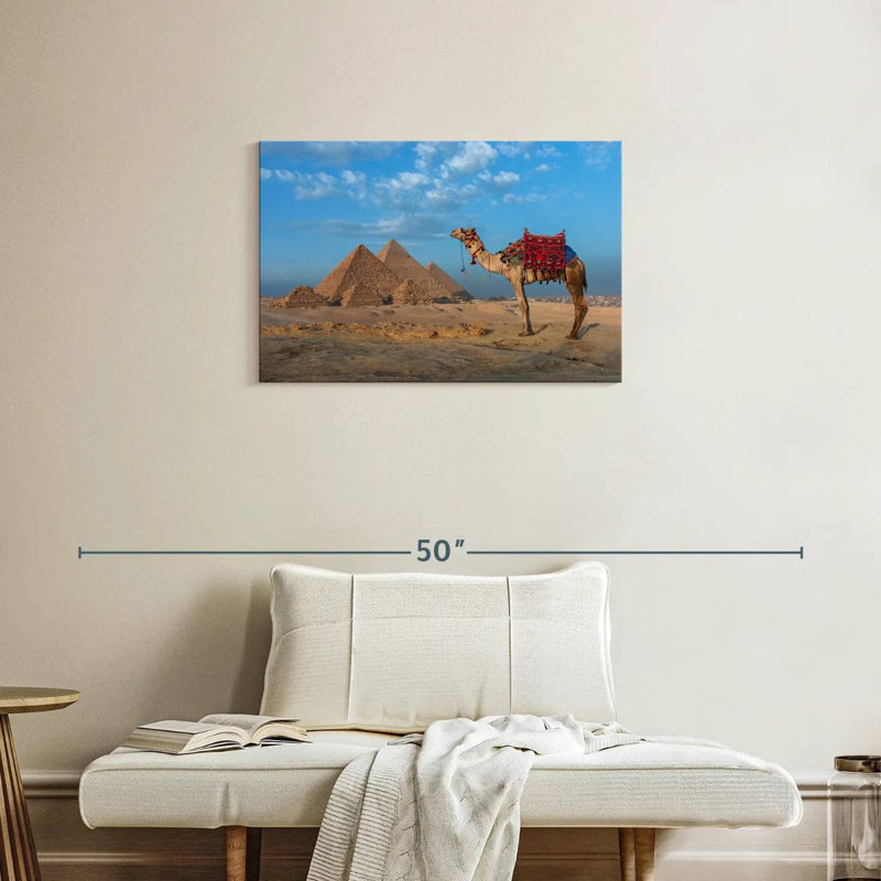 Camel And Egyptian Pyramids