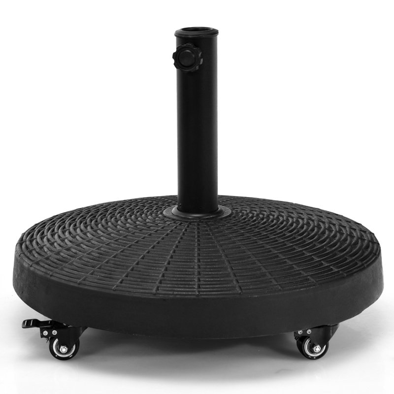Alianne 23.75 kg Resin Umbrella Base with Wheels