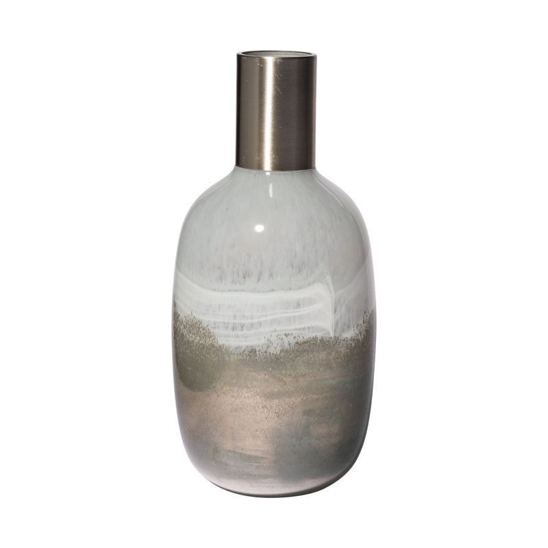 Vase de table 16 po, H 15,7 po x l 7,1 po x P 7,1 po