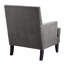 Chaise avec accoudoirs sur rail gris, coussin en mousse haute densité, pieds en bouleau, objet de décoration intérieure, objet de décoration