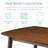 5-Piece Compact Wooden Mid-Century Modern Dining Set w/ 4 Chairs, Padded Seat & Back-2113337866