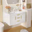 Meuble-lavabo mural avec lavabo et rangement spacieux-2082336183