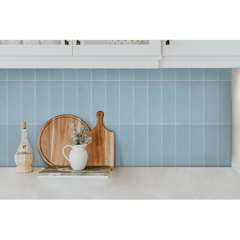 Carreaux muraux de luxe auto-adhésifs Subway, Bleu