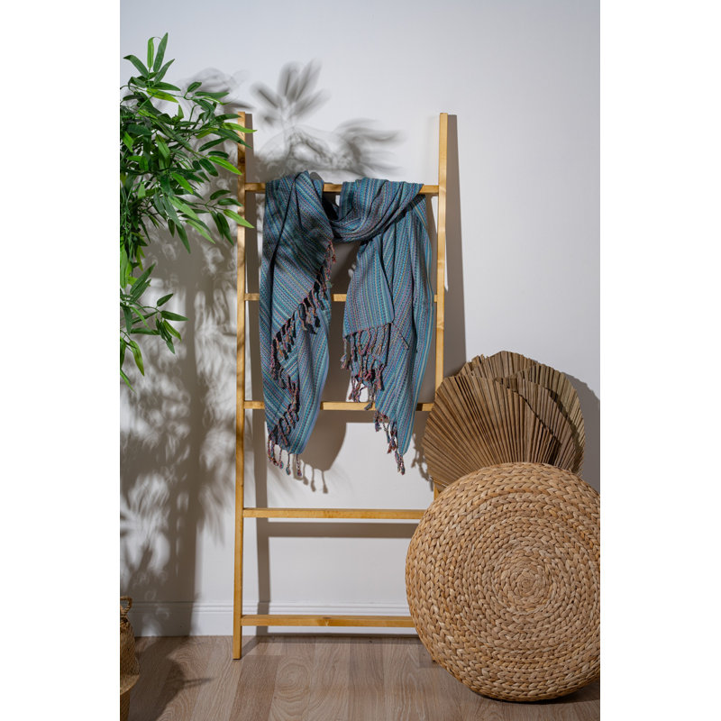 Luxueuse serviette de plage Fouta, turquoise, 35,4 po x 68,9 po | 60% coton, 40% polyester, 8,5 oz | Lavable à la machine à 86 ° F, séchage rapide et poids léger | Parfait pour les journées à la plage, à la piscine et au spa, élégant et polyvalent