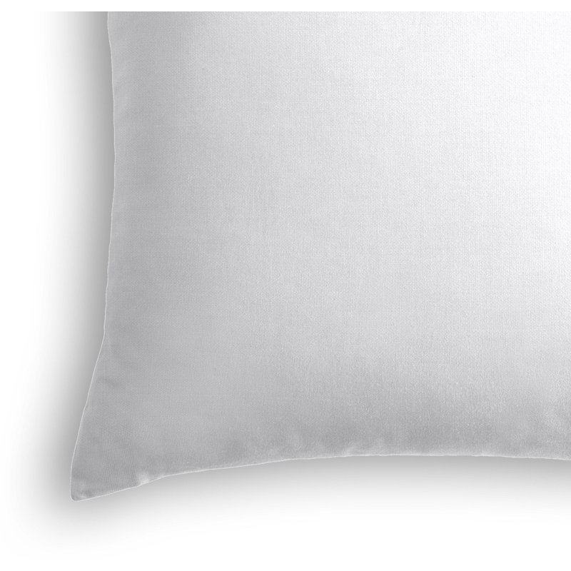 Reversible Throw Pillow, 18" x 18", Bright White