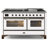 ILVE Majestic II Series 60 inch Dual Fuel Range with 9 Burners, Griddle (Glass Door)-114373852-114373869
