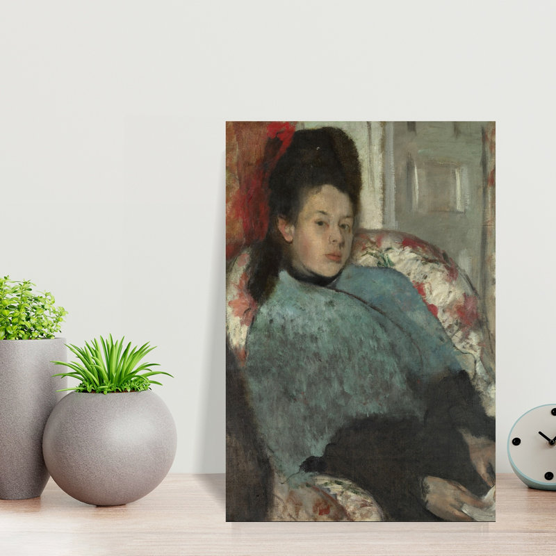 Portrait d'Elena Carafa, vers 1875. Estampe d'art mural abstraite et contemporaine., H 18 po x l 12 po