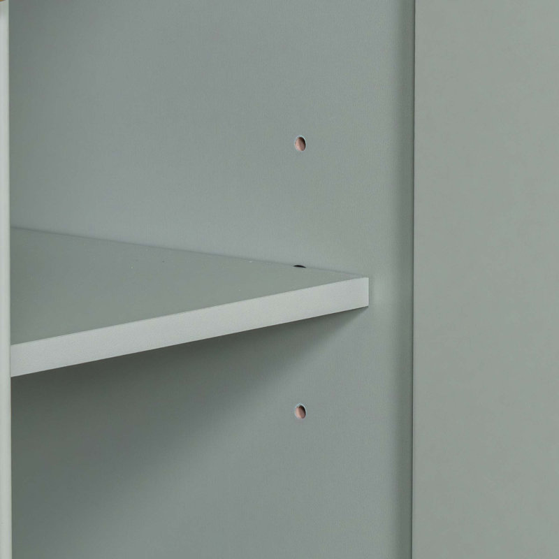 Meuble-lavabo de 36 po de style transitionnel avec lavabo en résine, Vert