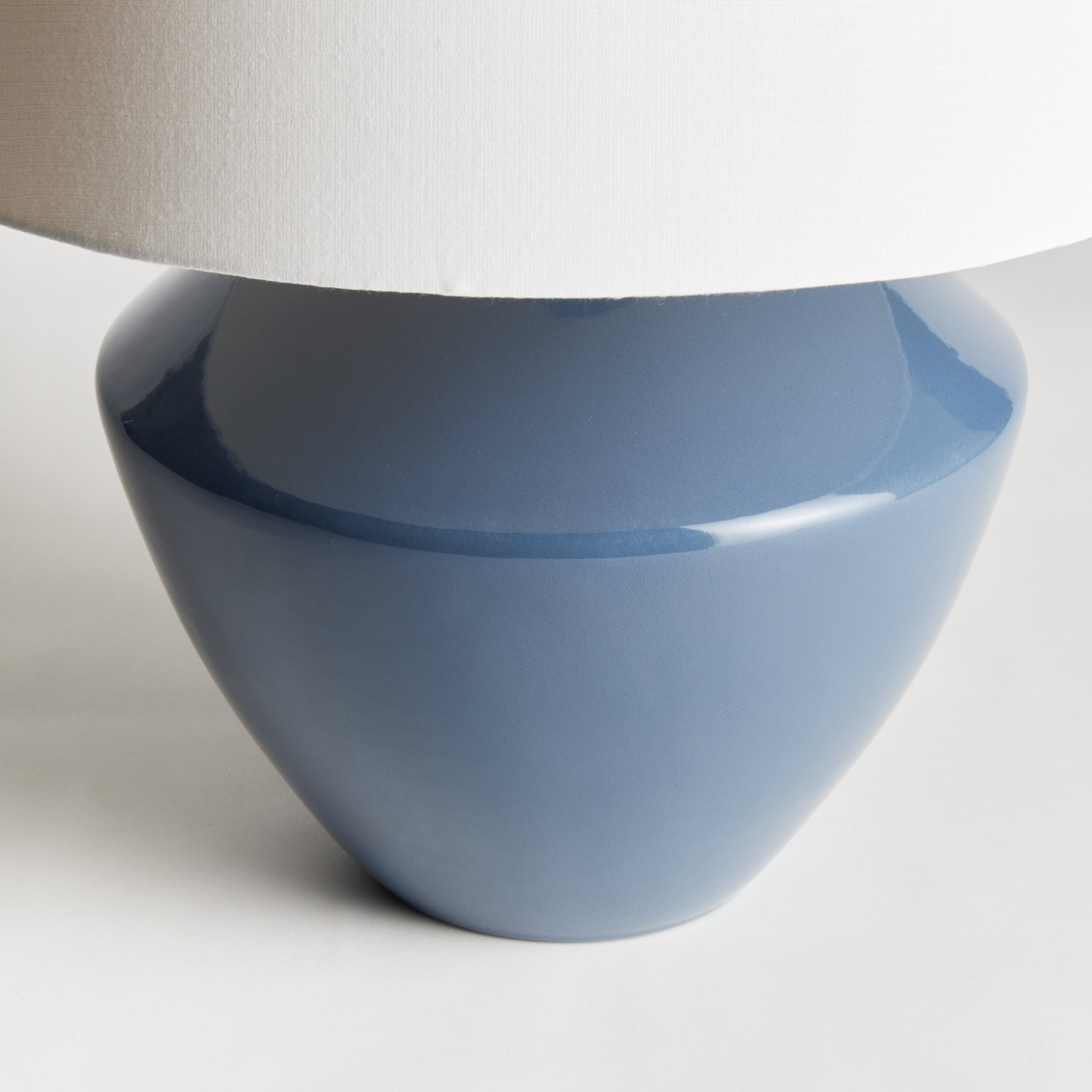 Marron Ceramic Table Lamp, Blue