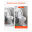 Siège de toilette universel en acier inoxydable et ensemble de boulons de réservoir - Quincaillerie de remplacement robuste M8 avec finition antirouille 2 pièces