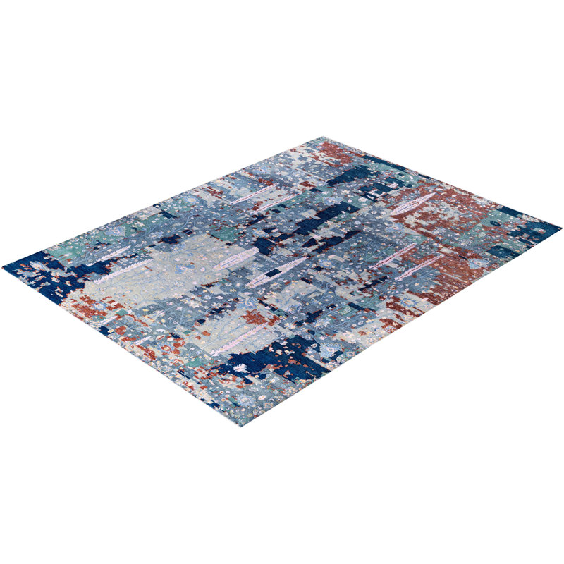 Overdyed One-of-a-Kind 9' 2" X 12' 2" Hand Knotted Area Rug