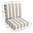 Gia Coconut Indoor/Outdoor Seat/Back Cushion-2121702499