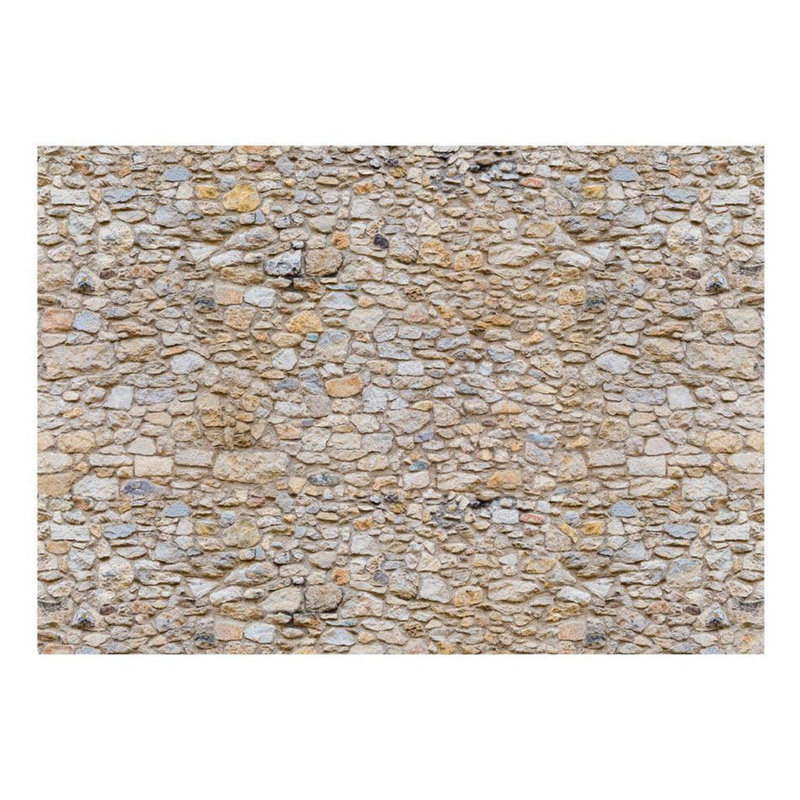 Murale pierre cailloux empilés Danen, L 110 po x l 157 po
