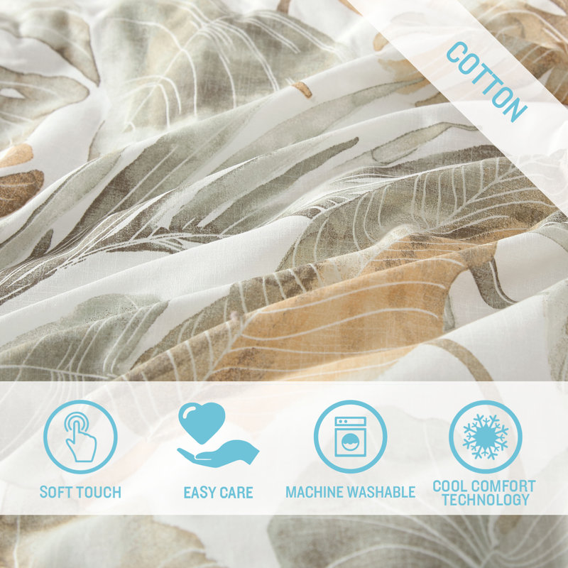 Raw Coast Duvet Cover Set, Queen Duvet Cover + 2 Standard Shams