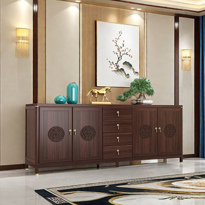 Buffet en bois massif de style chinois