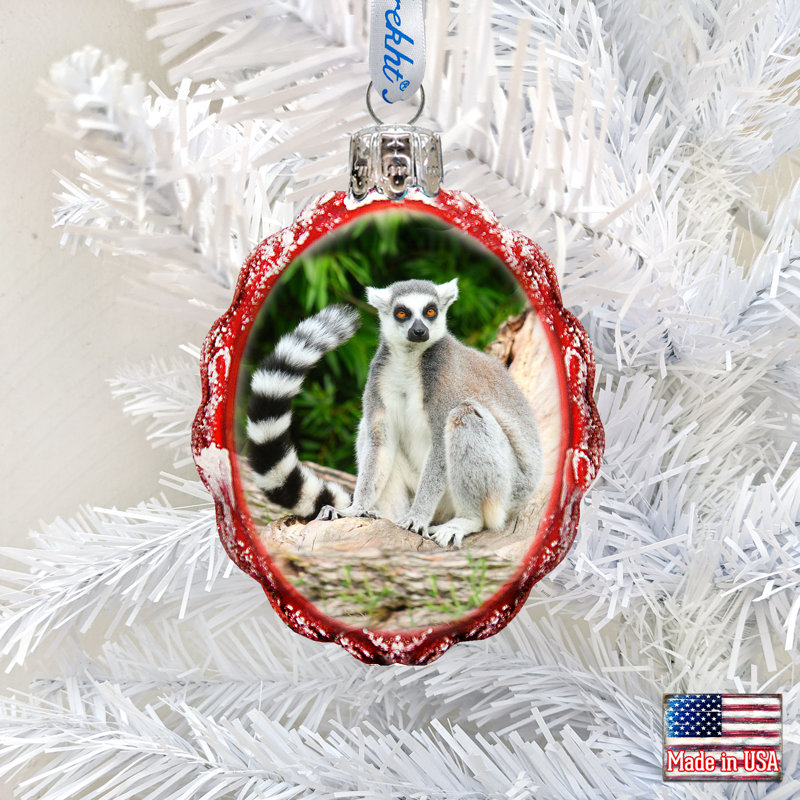 3'' Glass Holiday Shaped Ornament