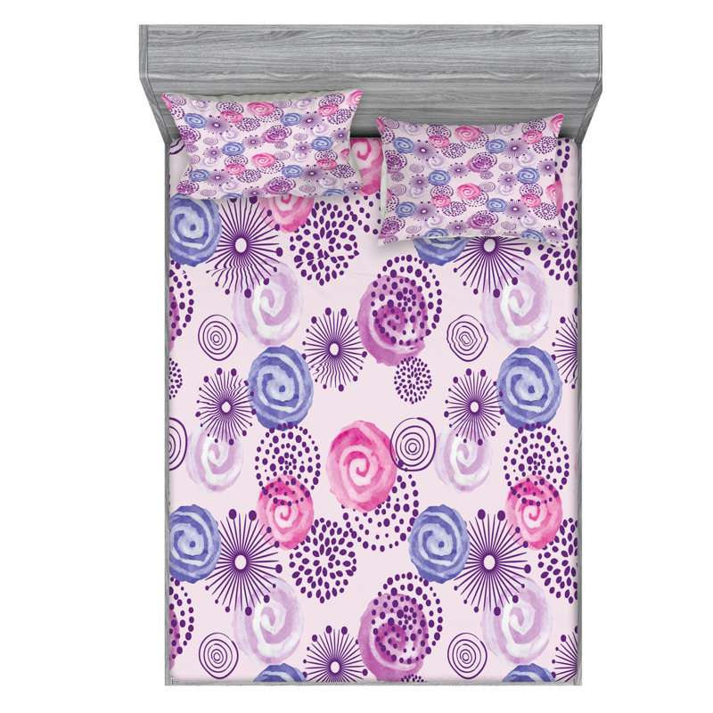 Microfiber Sheet Set, Queen Sheet Set with Fitted Sheet